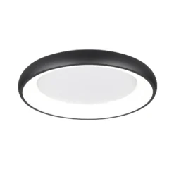 LED-Deckenlampe Cardona, Ø 62 cm, schwarz matt, Metall, CCT