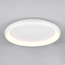 LED-Deckenlampe Cardona, Ø 75 cm, weiß matt, Metall, CCT