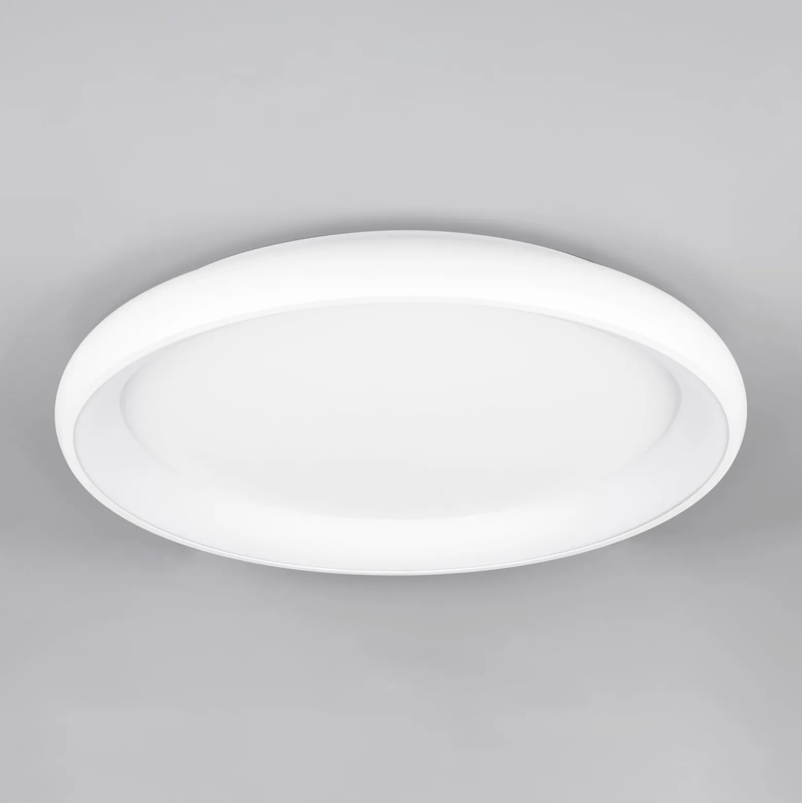 LED-Deckenlampe Cardona, Ø 75 cm, weiß matt, Metall, CCT