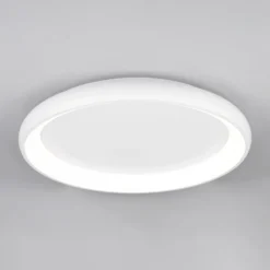 LED-Deckenlampe Cardona, Ø 75 cm, weiß matt, Metall, CCT