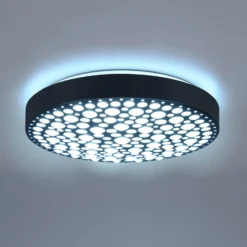 LED-Deckenlampe Chizu Ø 40,5cm dimmbar RGB schwarz