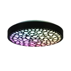 LED-Deckenlampe Chizu Ø 40,5cm dimmbar RGB schwarz