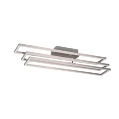 LED-Deckenlampe Corso dreiflammig, nickel matt