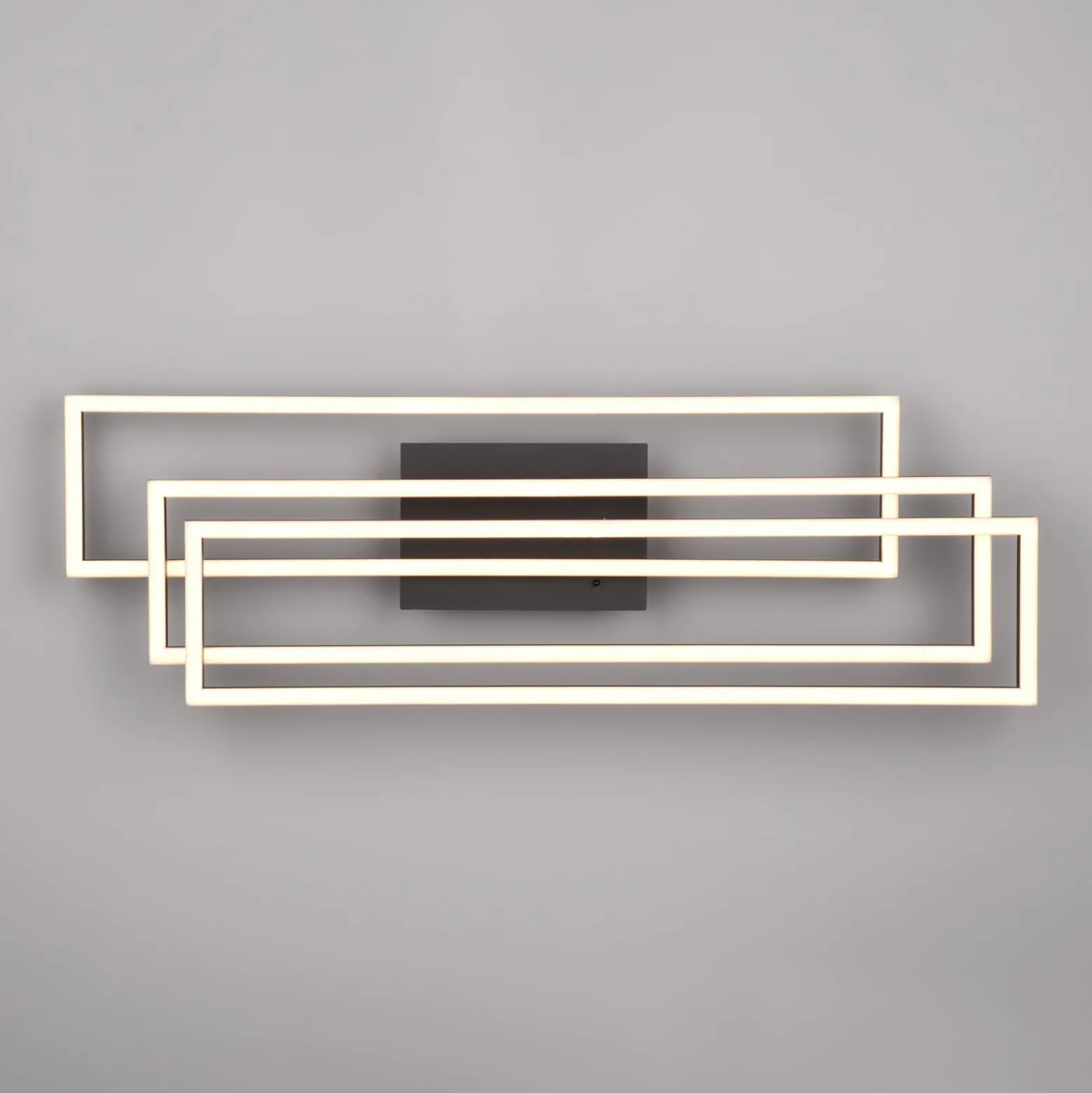 LED-Deckenlampe Corso dreiflammig, schwarz matt