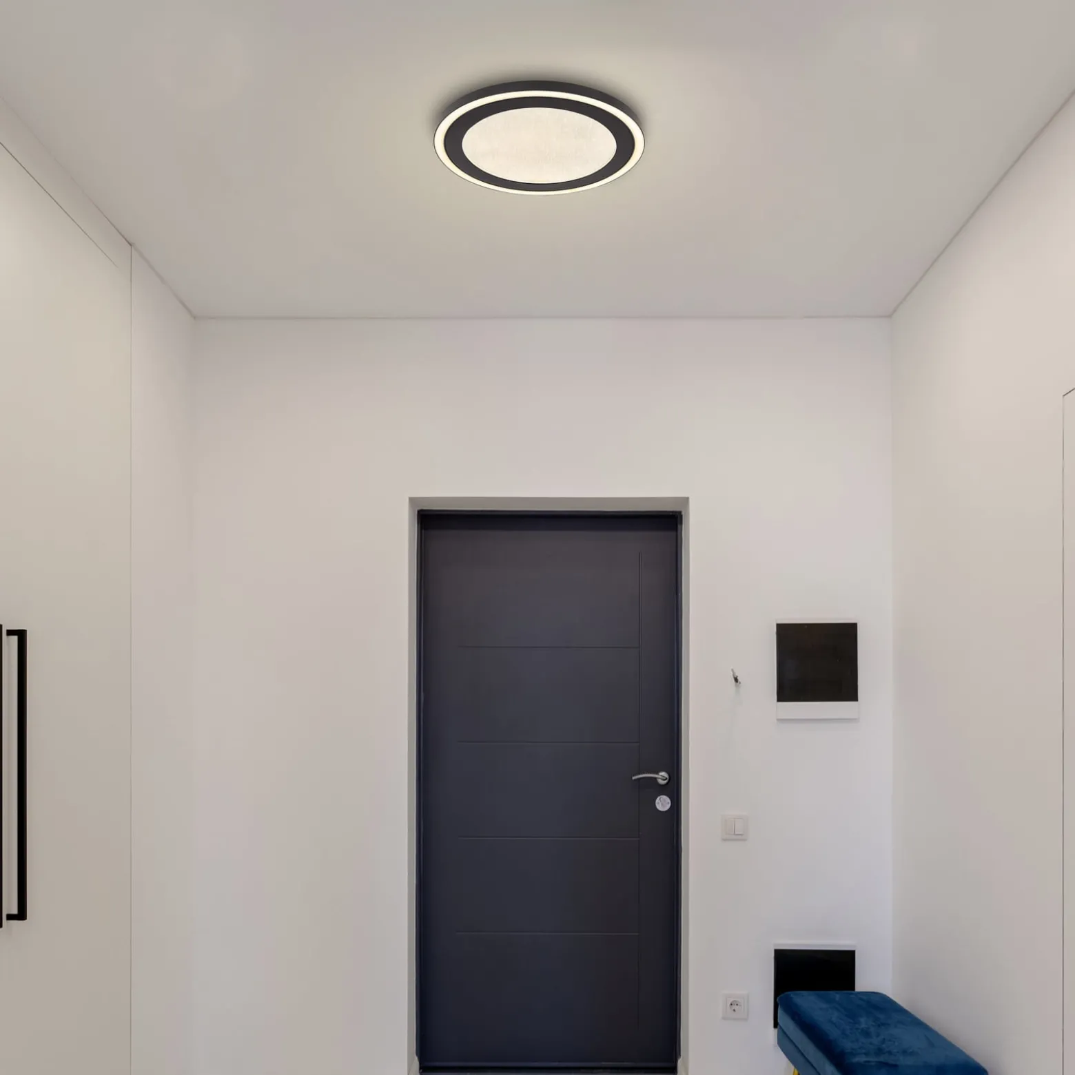 LED-Deckenlampe Davies mit Kristalleffekt Ø 34 cm