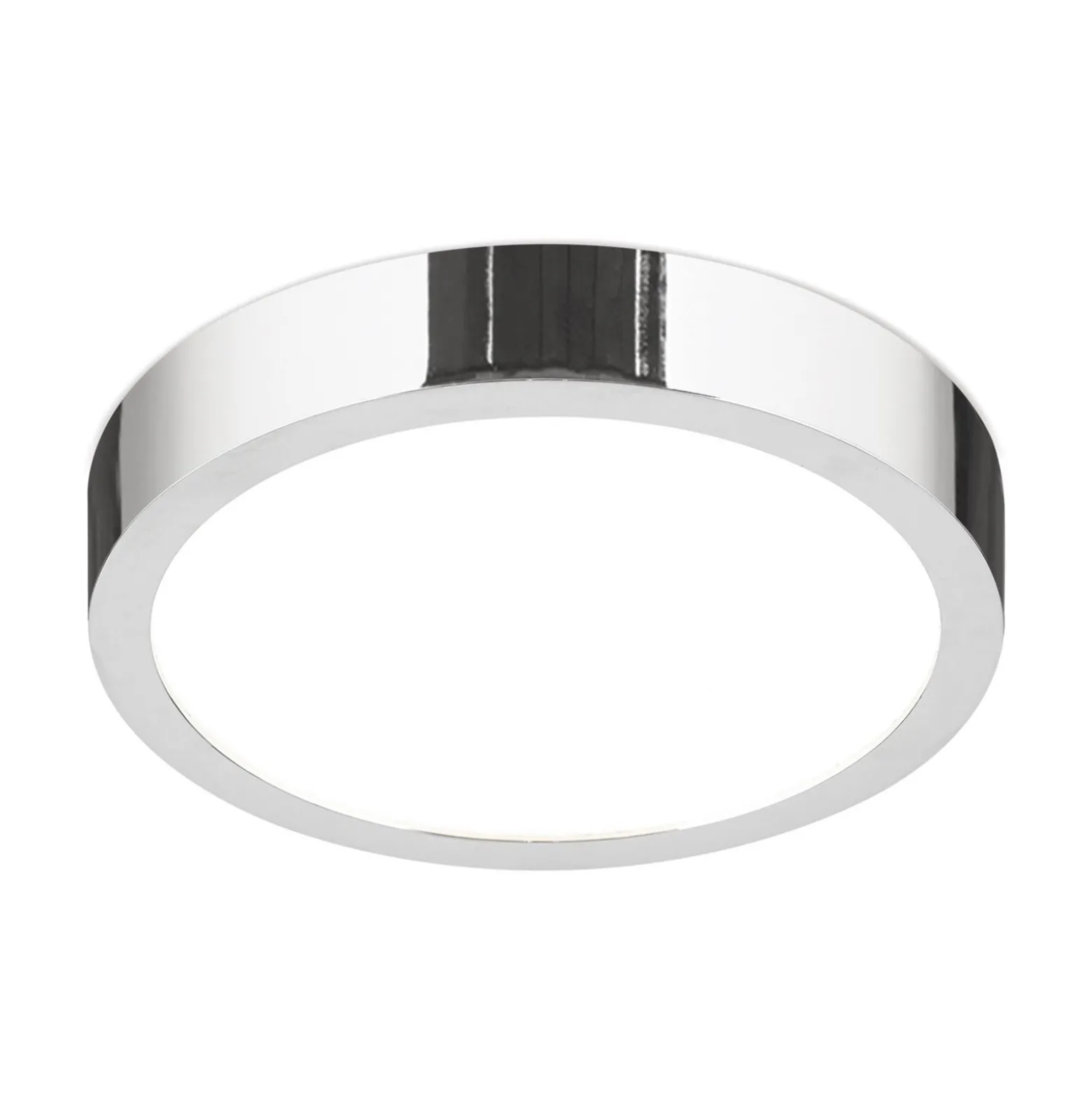 LED-Deckenlampe Disc, chromfarben, Ø 14 cm, CCT, Metall