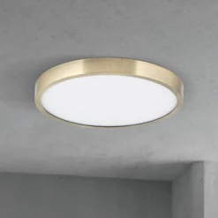 LED-Deckenlampe Disc, messingfarben antik, Ø 24 cm, CCT