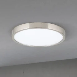 LED-Deckenlampe Disc, nickelfarben satiniert, Ø 24 cm, CCT