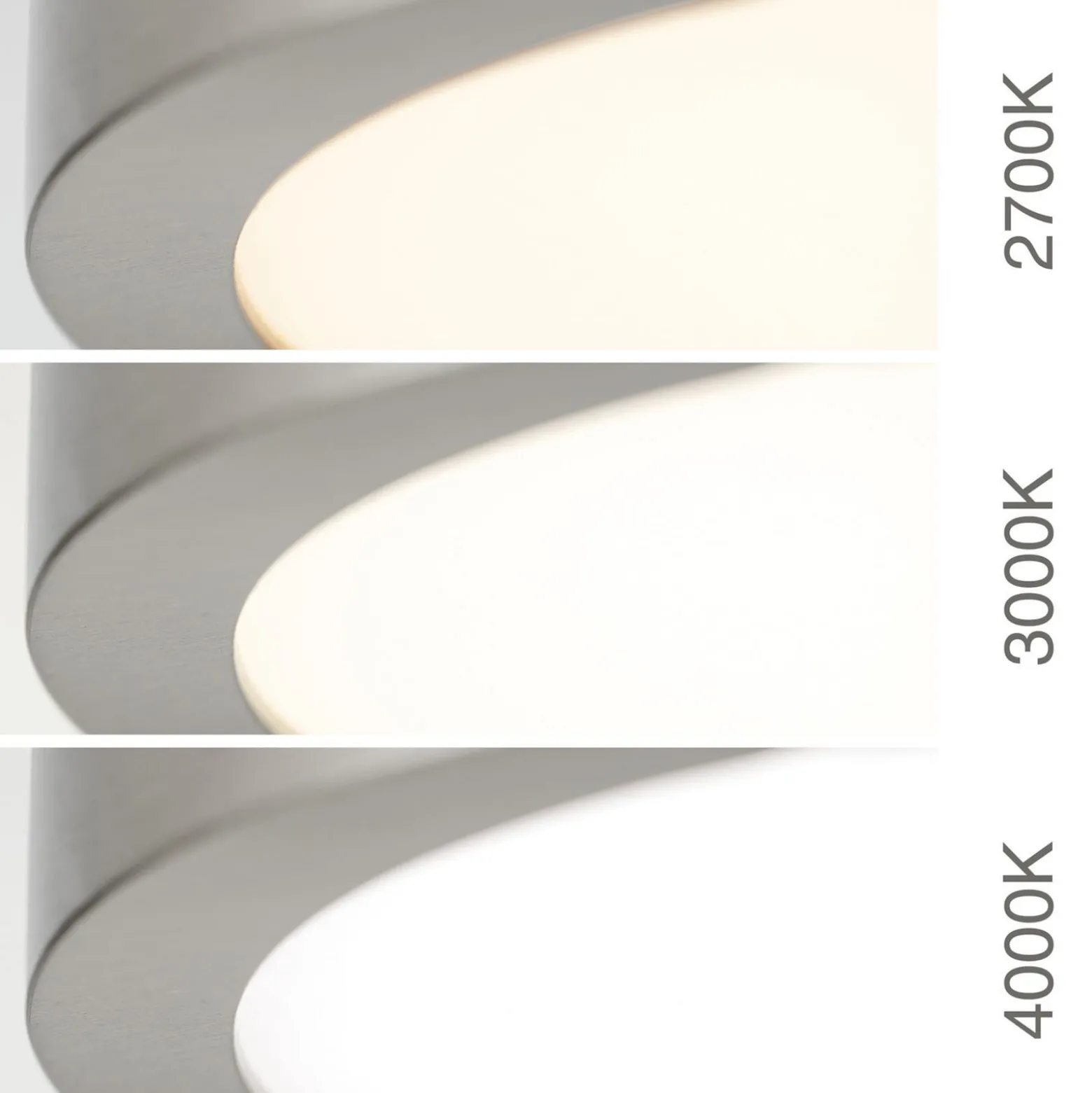 LED-Deckenlampe Disc, nickelfarben satiniert, Ø 24 cm, CCT