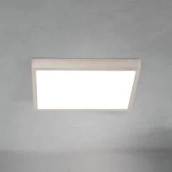 LED-Deckenlampe Disc, nickelfarben satiniert Länge 24 cm CCT