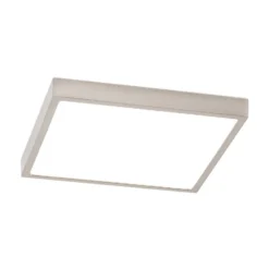 LED-Deckenlampe Disc, nickelfarben satiniert Länge 24 cm CCT