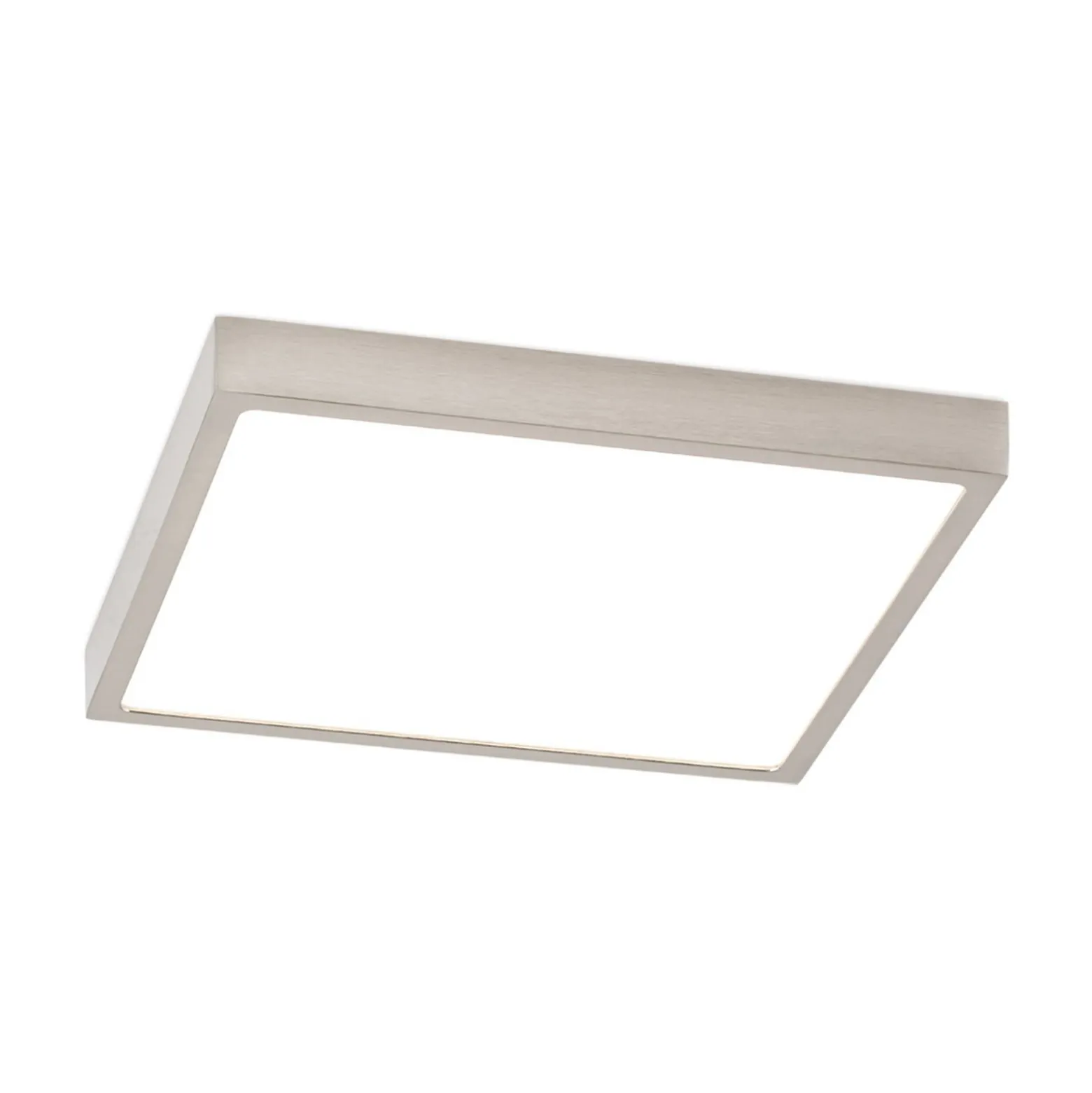 LED-Deckenlampe Disc, nickelfarben satiniert Länge 24 cm CCT
