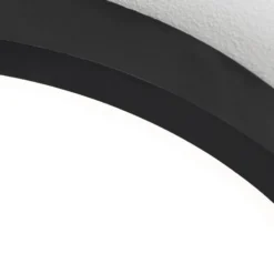 LED-Deckenlampe Disc, schwarz Ø 24 cm, CCT Metall/Kunststoff