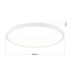 LED-Deckenlampe Disc, weiß Ø 60 cm, CCT, Metall/Kunststoff