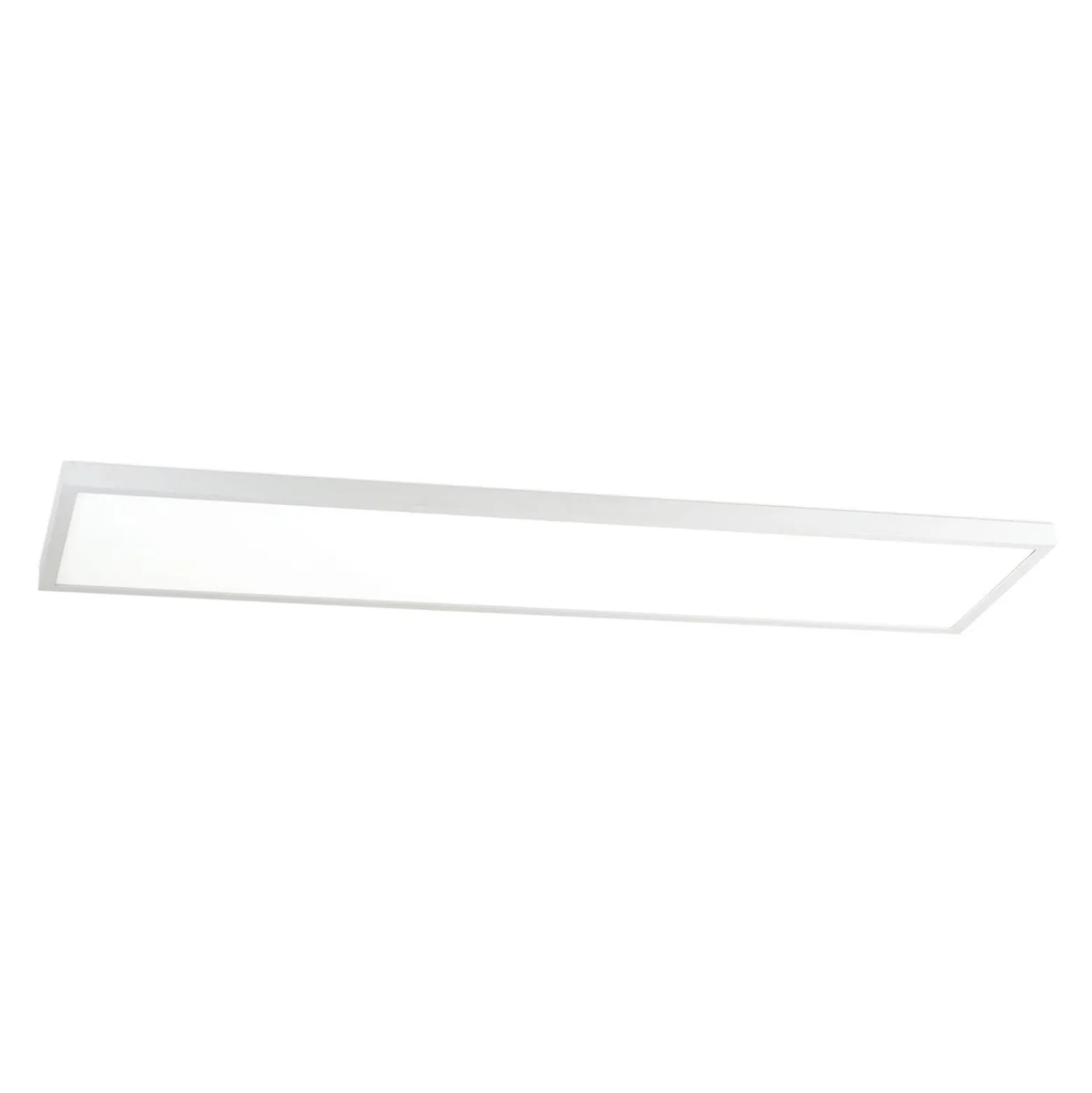 LED-Deckenlampe Disc, weiß, Länge 115 cm, CCT, Metall
