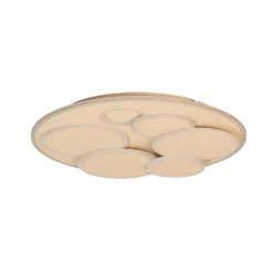 LED-Deckenlampe Dots, sandfarben, Ø 50 cm, Metall/Acryl, CCT