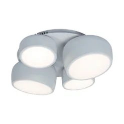 LED-Deckenlampe Eliora, 4-fl., weiß, CCT, Fernbedienung