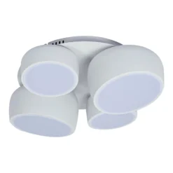 LED-Deckenlampe Eliora, 4-fl., weiß, CCT, Fernbedienung