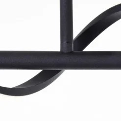 LED-Deckenlampe Eunice, Länge 80 cm, schwarz, Metall