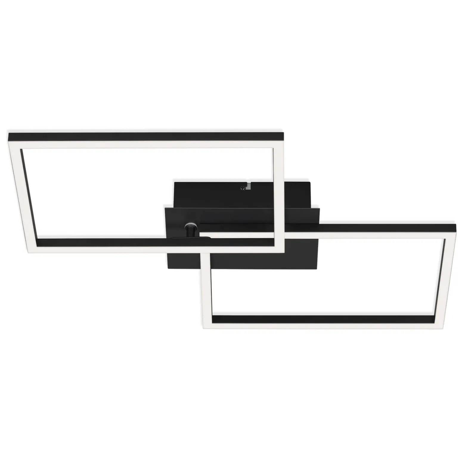 LED-Deckenlampe Frame CCT, schwarz, 50x39cm