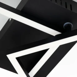 LED-Deckenlampe Frame CCT, schwarz, 50x39cm