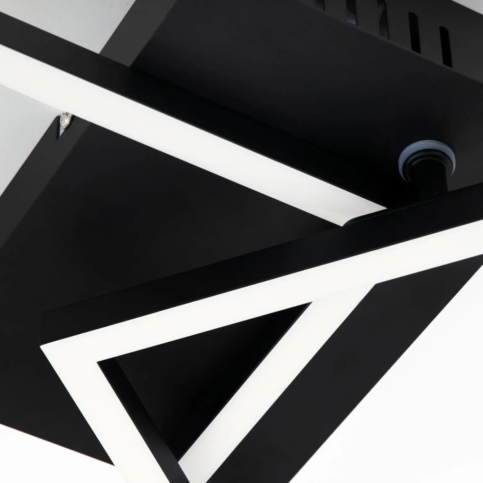 LED-Deckenlampe Frame CCT, schwarz, 50x39cm