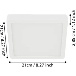 LED-Deckenlampe Fueva 5 IP44 3000K schwarz Ø21cm