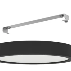 LED-Deckenlampe Fueva 5 IP44 3000K schwarz Ø21cm