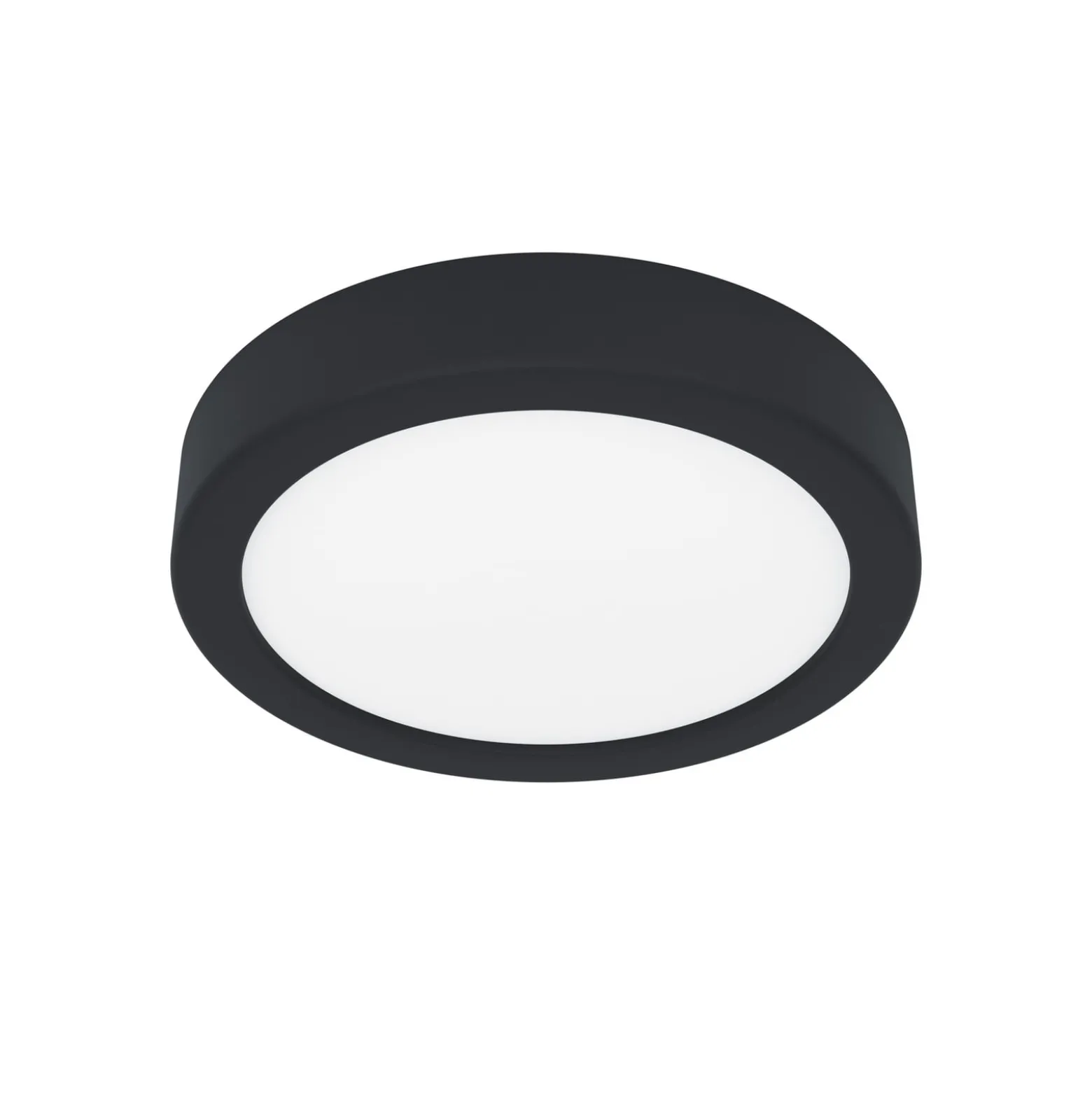 LED-Deckenlampe Fueva 5 IP44 3000K schwarz Ø16cm