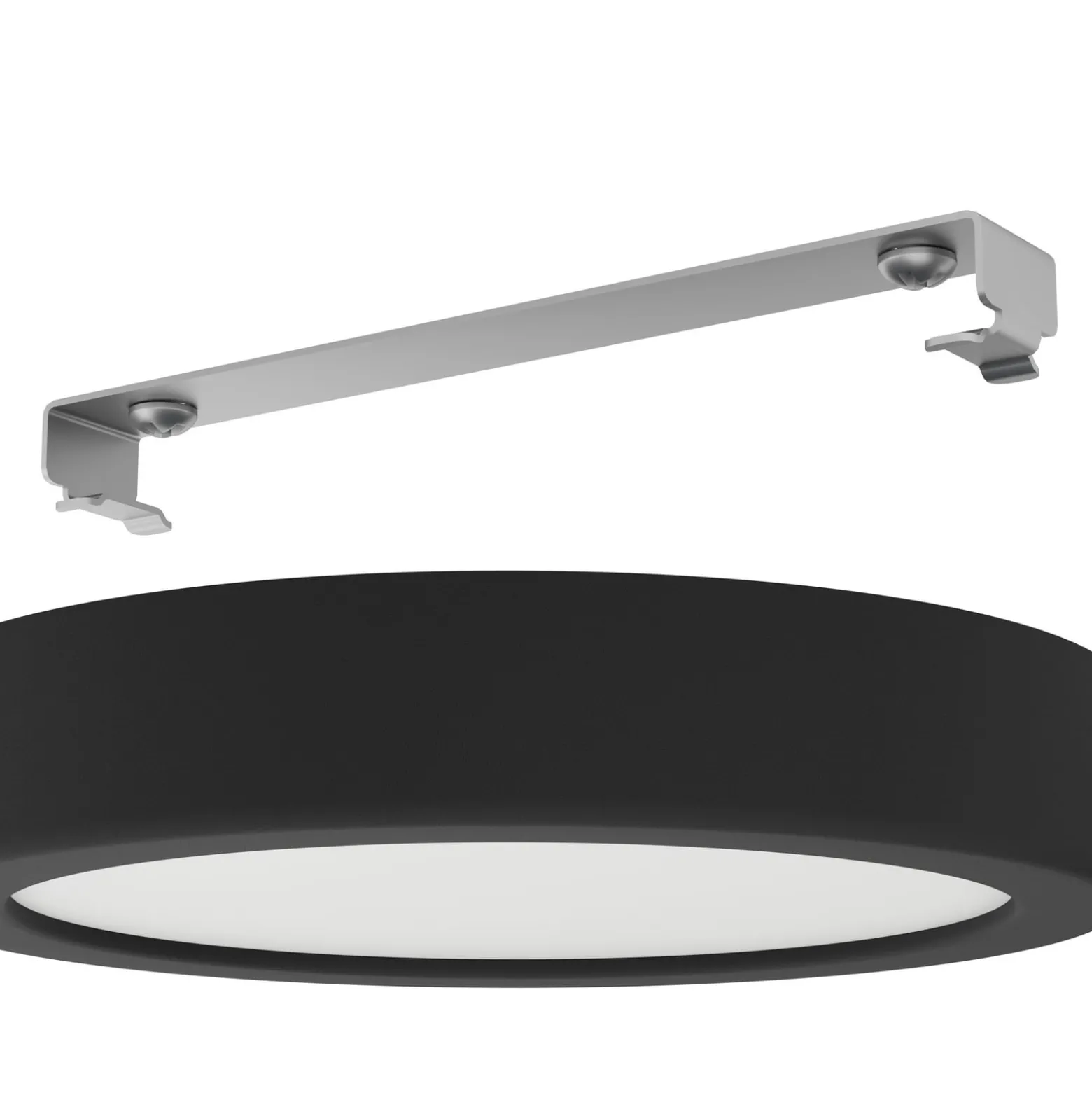 LED-Deckenlampe Fueva 5 IP44 3000K schwarz Ø16cm