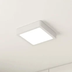 LED-Deckenlampe Fueva 5 IP44 3000K weiß 16x16cm
