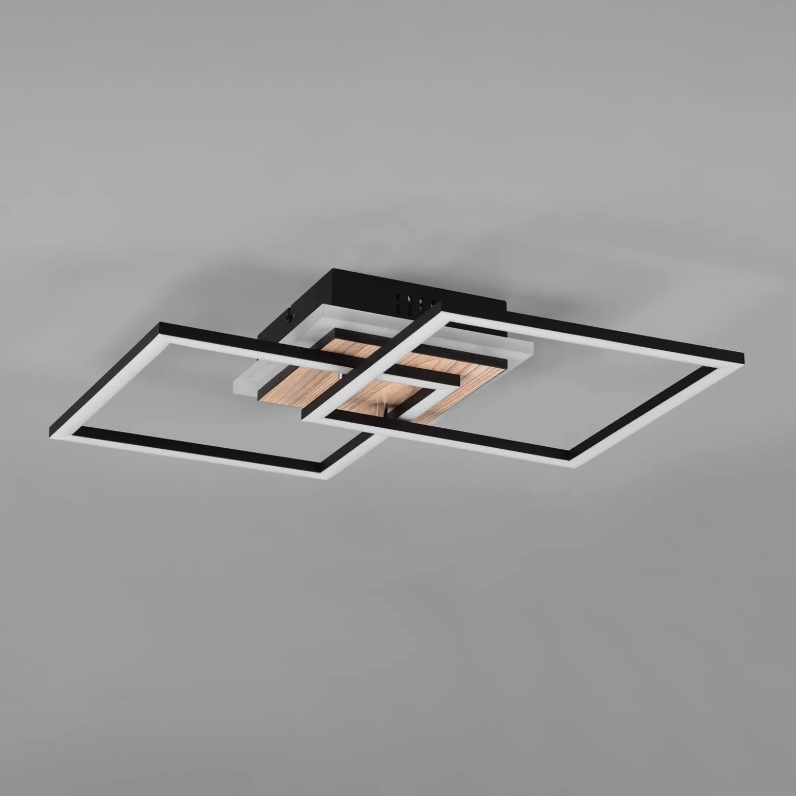 LED-Deckenlampe Giro 3-flammig eckig Fernbedienung