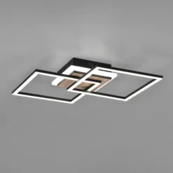LED-Deckenlampe Giro 3-flammig eckig Fernbedienung