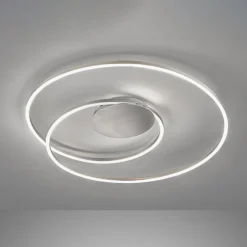 LED-Deckenlampe HOLY, nickel, Ø 49 cm, Fernbedienung, CCT