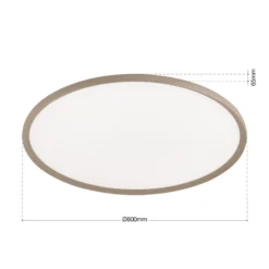 LED-Deckenlampe Kant, Ø 80 cm, khaki, CCT, Metall/Kunststoff