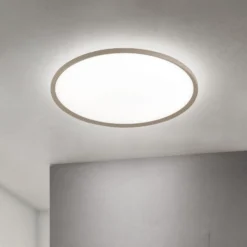 LED-Deckenlampe Kant, Ø 80 cm, khaki, CCT, Metall/Kunststoff