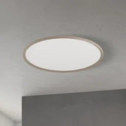 LED-Deckenlampe Kant, Ø 80 cm, khaki, CCT, Metall/Kunststoff