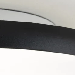 LED-Deckenlampe Kant, Ø 40 cm schwarz, CCT Metall/Kunststoff
