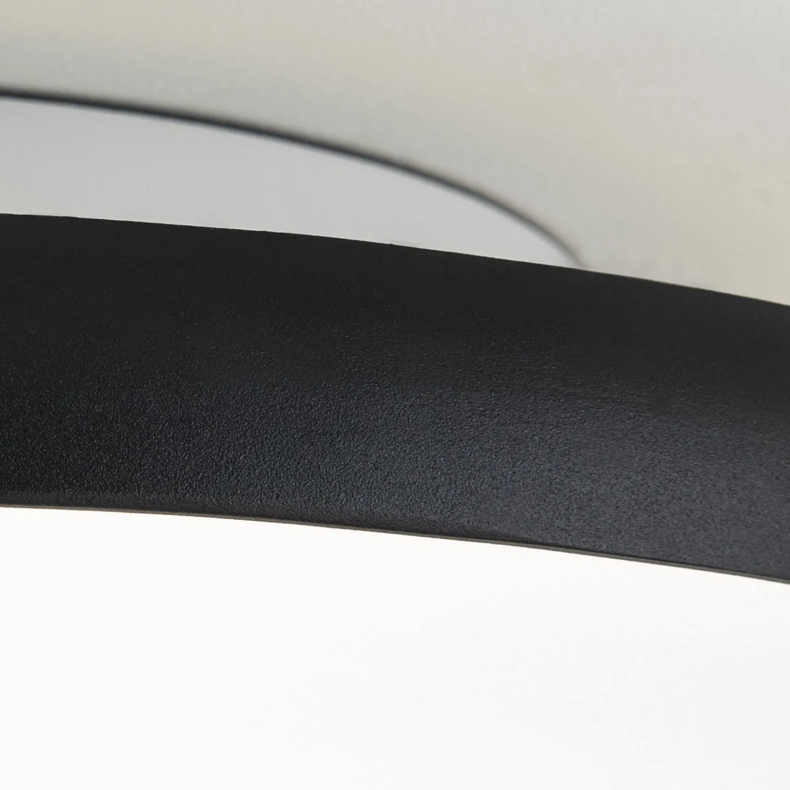 LED-Deckenlampe Kant, Ø 40 cm schwarz, CCT Metall/Kunststoff