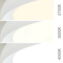 LED-Deckenlampe Kant, Ø 40 cm, weiß, CCT, Metall/Kunststoff