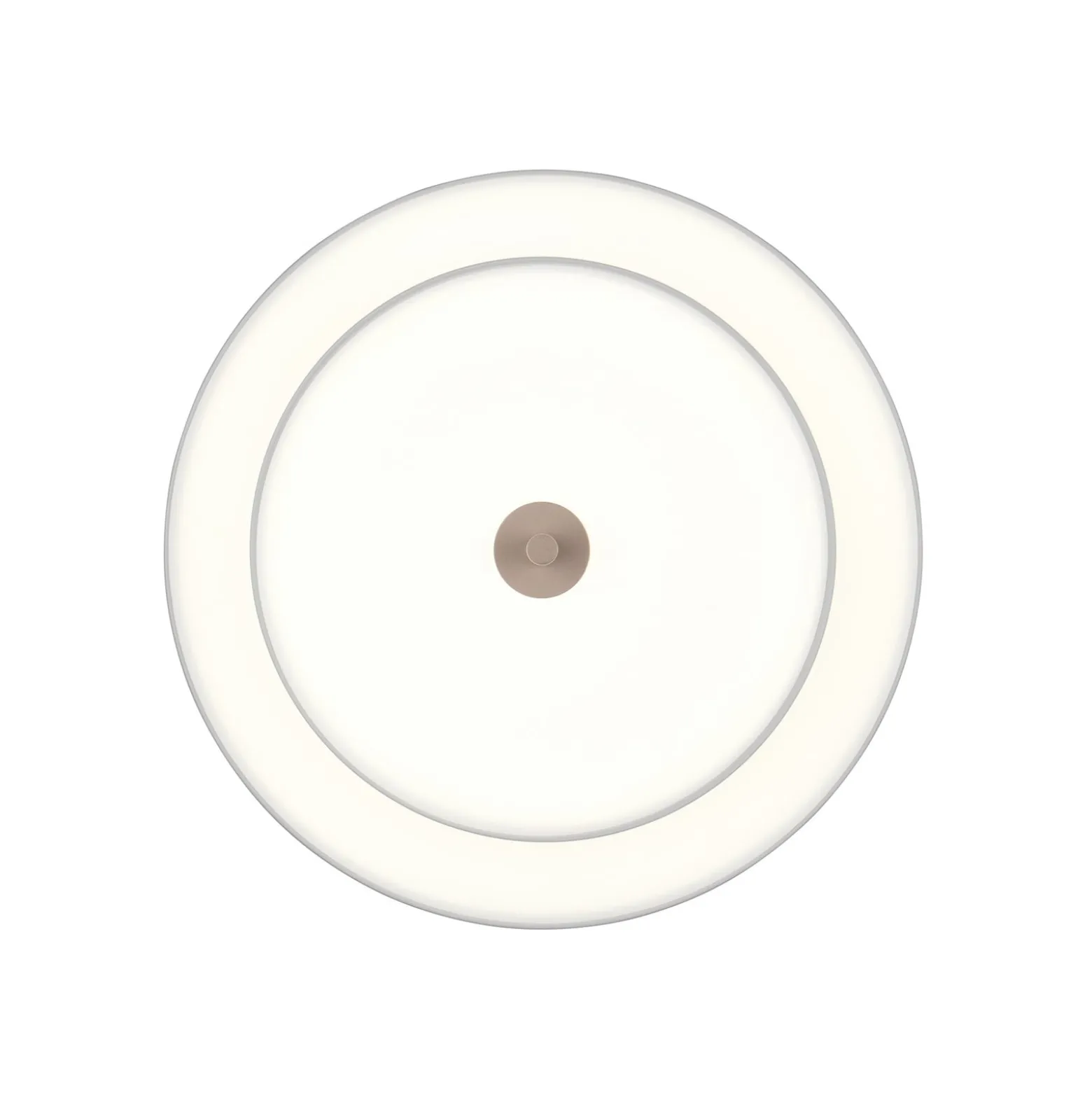 LED-Deckenlampe Keaton, hellgrau, Ø 40 cm, Metall, CCT