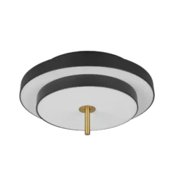 LED-Deckenlampe Keaton, schwarz/goldfarben, Ø 40 cm, CCT
