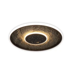 LED-Deckenlampe Lumadisc, Sternen-Effekt, schwarz, Ø 41 cm