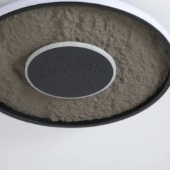 LED-Deckenlampe Lumadisc, Sternen-Effekt, schwarz, Ø 41 cm