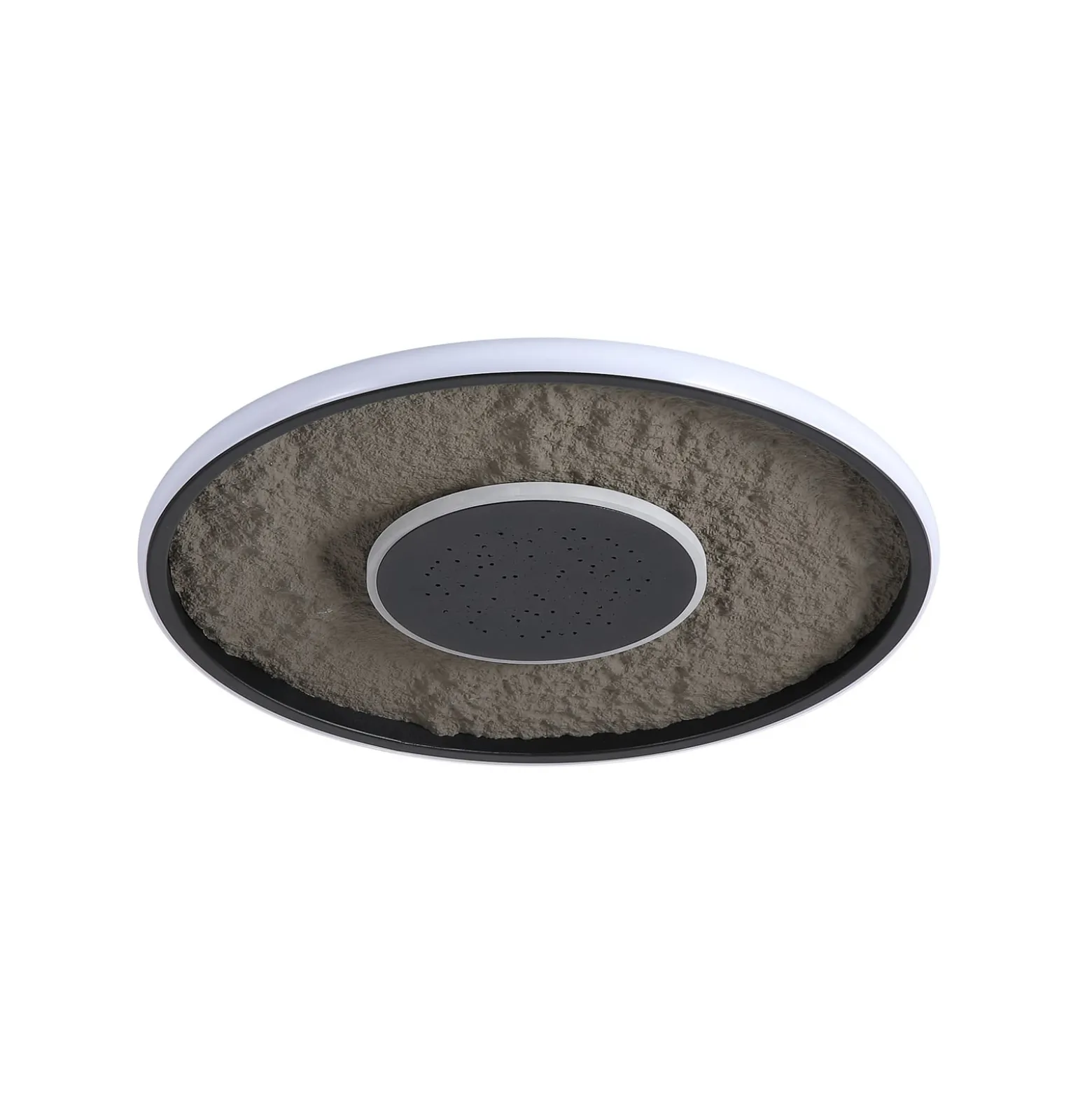 LED-Deckenlampe Lumadisc, Sternen-Effekt, schwarz, Ø 41 cm