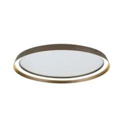 LED-Deckenlampe Manta, Ø 60 cm, alu/bronze, Alu, up/down