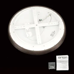 LED-Deckenlampe Manta, Ø 60 cm, alu/bronze, Alu, up/down