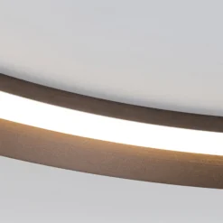 LED-Deckenlampe Manta, Ø 60 cm, alu/bronze, Alu, up/down