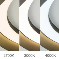 LED-Deckenlampe Manta, Ø 60 cm, alu/bronze, Alu, up/down