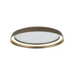 LED-Deckenlampe Manta, Ø 45 cm, alu/bronze, Alu, up/down